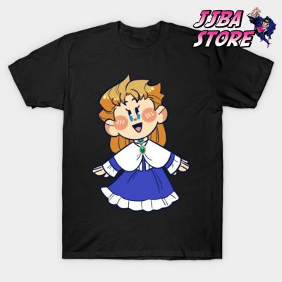 Jjba Chibi Erina T-Shirt Black / S