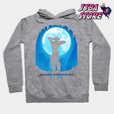 Jjba Josuke Higashikata Shadow Hoodie Gray / S