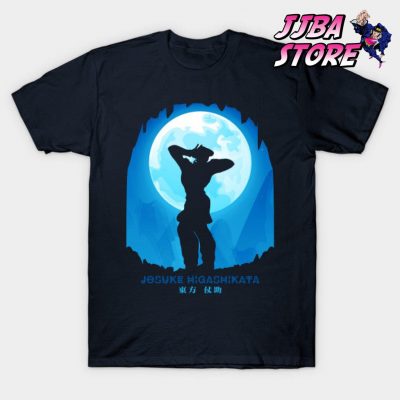 Jjba Josuke Higashikata Shadow T-Shirt Navy Blue / S