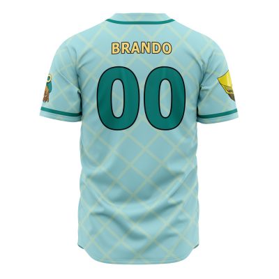 Auratic Dio Jojos Bizarre Adventure AOP Baseball Jersey BACK Mockup - JoJo's Bizarre Adventure Store