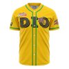 Dio JBA AOP Baseball Jersey FRONT Mockup - JoJo's Bizarre Adventure Store