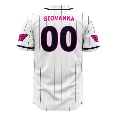 Giorno Giovanna Golden Wind JBA AOP Baseball Jersey BACK Mockup - JoJo's Bizarre Adventure Store