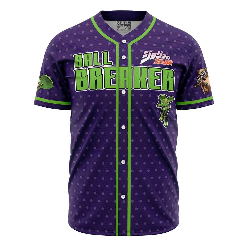 Gyro Zeppeli Ball Breaker JBA AOP Baseball Jersey FRONT Mockup - JoJo's Bizarre Adventure Store