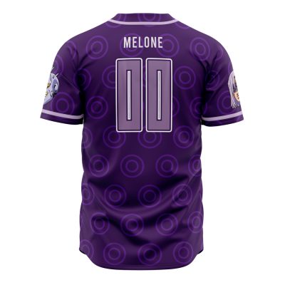 Melone Babyhead JBA AOP Baseball Jersey BACK Mockup - JoJo's Bizarre Adventure Store
