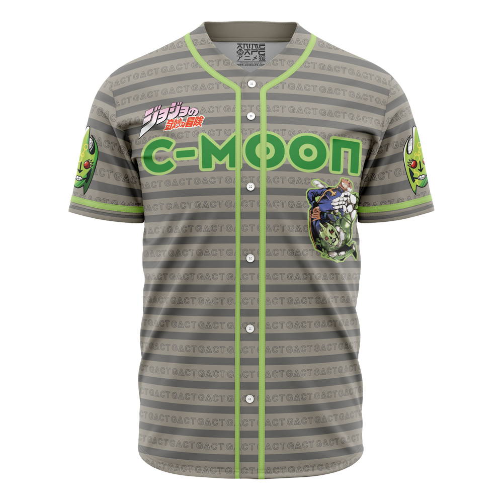 Trippy Enrico Pucci C Moon JBA AOP Baseball Jersey FRONT Mockup - JoJo's Bizarre Adventure Store