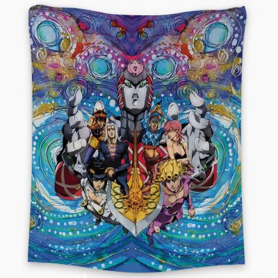 Trippy Golden Wind Squad Jojo’s Bizarre Adventure Tapestry
