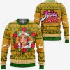 1104 AOP Jojo Characters Ugly Xmas VA Dio Brando 3 MK sweatshirt F 2BB - JoJo's Bizarre Adventure Merch