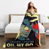 Anime Jojo s Bizarre Adventure Knitted Blanket Flannel Joestar Joseph Soft Throw Blankets for Car Sofa 2 - JoJo's Bizarre Adventure Merch