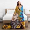 Dio Brando Blanket Cover Anime Jojo s Bizarre Adventure Plush Throw Blanket Bed Sofa Decoration Lightweight 2 - JoJo's Bizarre Adventure Merch