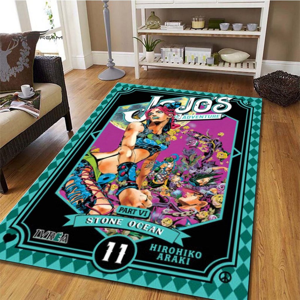 Jojo s Bizarre Adventure Area Rug JOJO Carpet Anime Rug Holiday Gifts Rugs For Living Room 22 2 - JoJo's Bizarre Adventure Merch