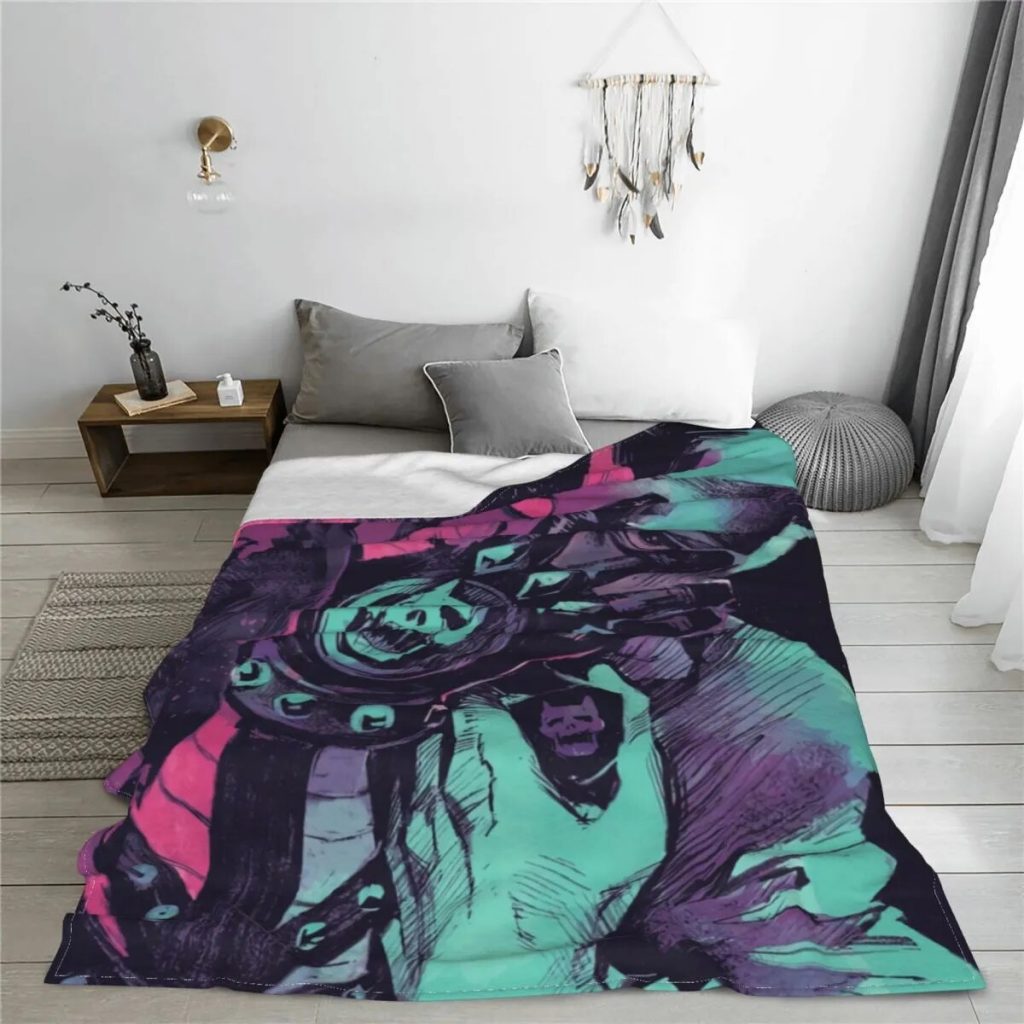 Jojo s Bizarre Adventure Blanket Anime Jojos No Kimyou Na Bouken Plush Novelty Breathable Throw Blankets 1 - JoJo's Bizarre Adventure Merch