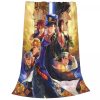 Jojo s Bizarre Adventure Dio Blankets Coral Fleece Plush Anime Jojos No Kimyou Na Bouken Soft 3 - JoJo's Bizarre Adventure Merch