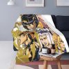 Jojo s Bizarre Adventure Golden Wind Wool Blanket Anime Jojos No Kimyou Na Bouken Custom Throw - JoJo's Bizarre Adventure Merch