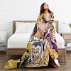 Jojo s Bizarre Adventure Golden Wind Wool Blanket Anime Jojos No Kimyou Na Bouken Custom Throw 2 - JoJo's Bizarre Adventure Merch