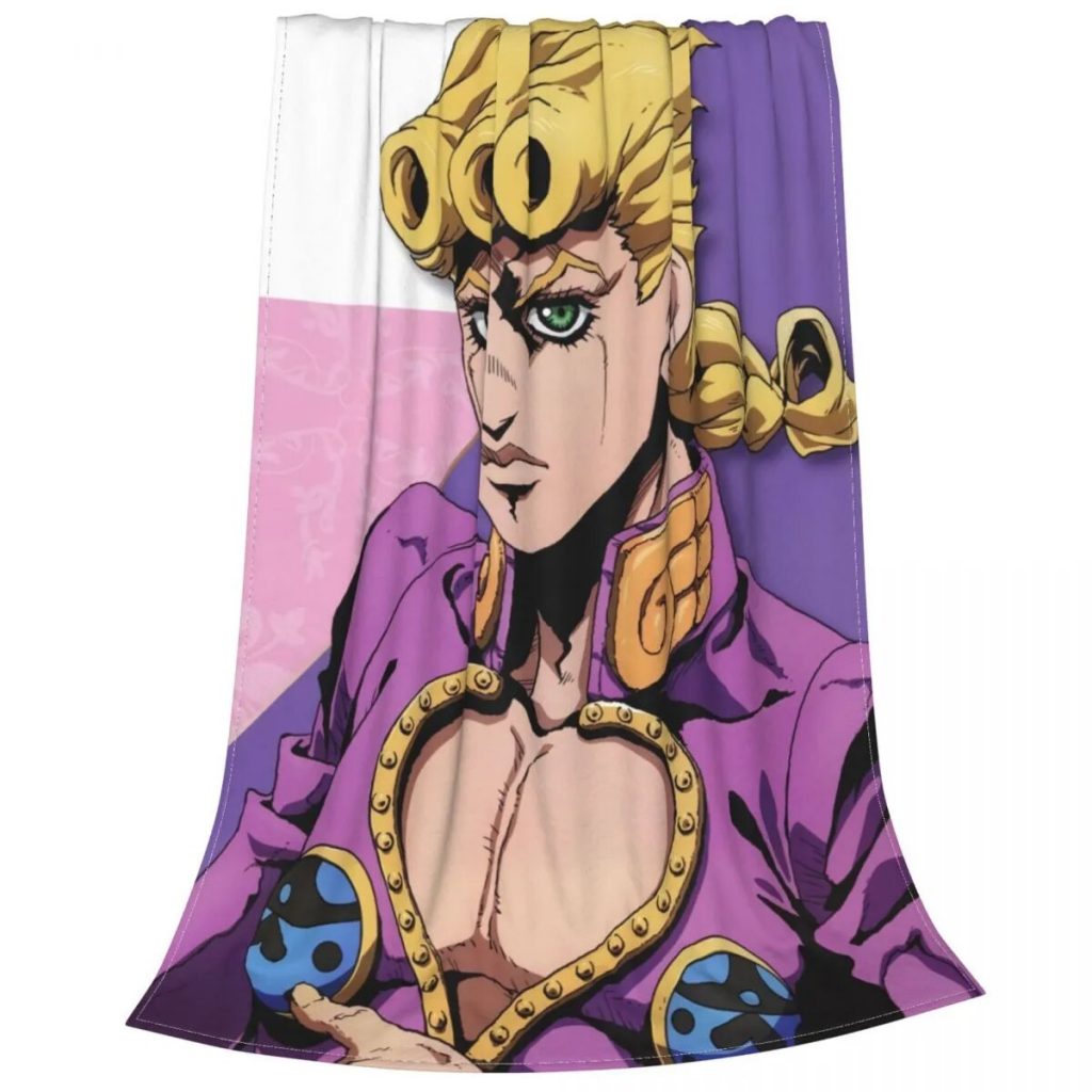 Jorno Jovana Blankets Fleece Spring Autumn Anime Jojo s Bizarre Adventure Warm Throw Blanket for Sofa 3 - JoJo's Bizarre Adventure Merch