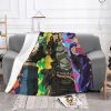 Joseph Joestar Kujo Jotaro Dio Brando Kakyoin Noriaki Blankets Anime Jojo s Bizarre Adventure Wool Throw 1 - JoJo's Bizarre Adventure Merch